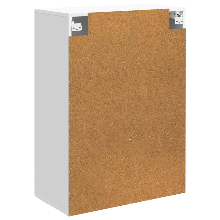 Vægmonteret skab Hvid 66 x 34,5 x 90 cm Konstrueret træ