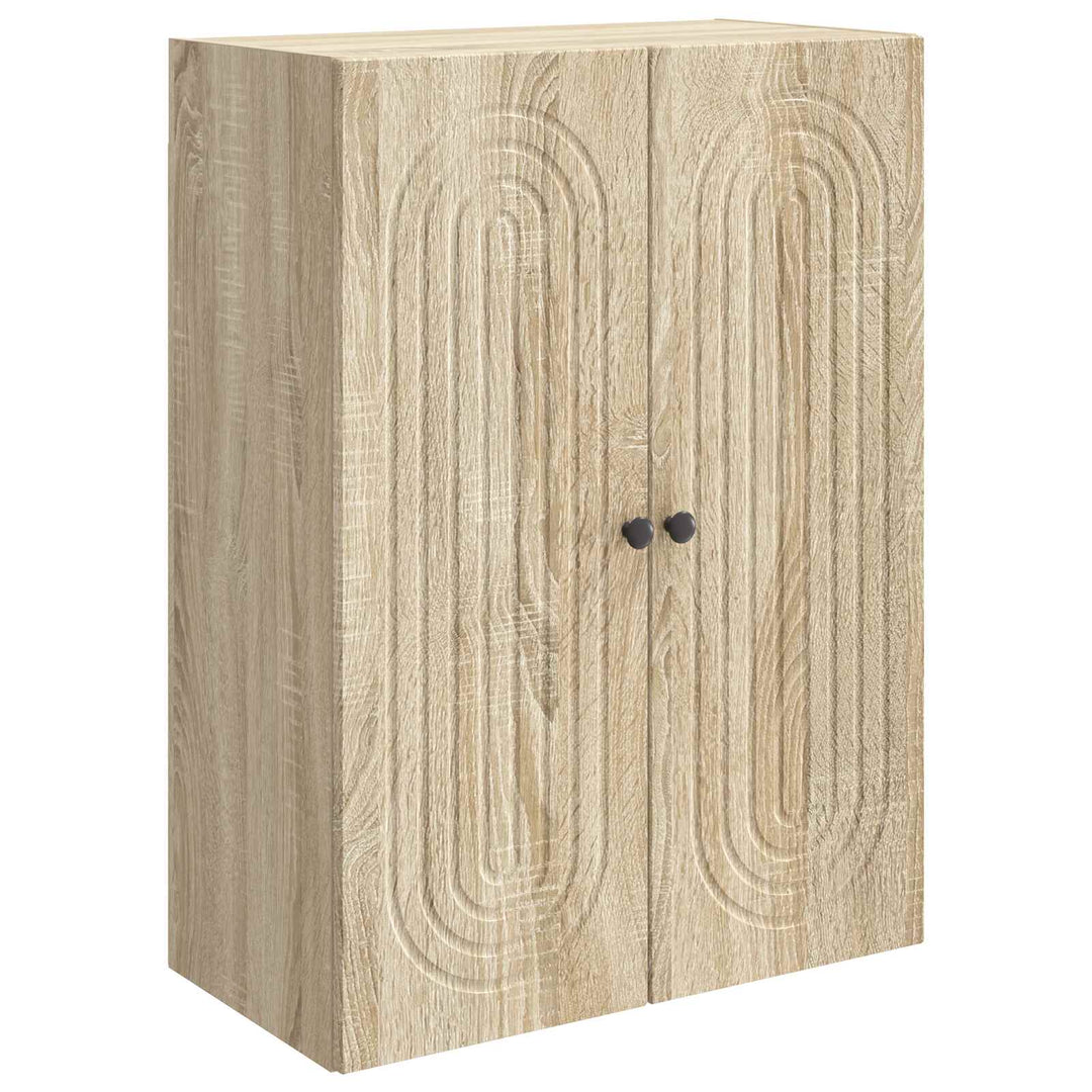 Vægmonteret skab Sonoma-eg 66 x 34,5 x 90 cm Konstrueret træ