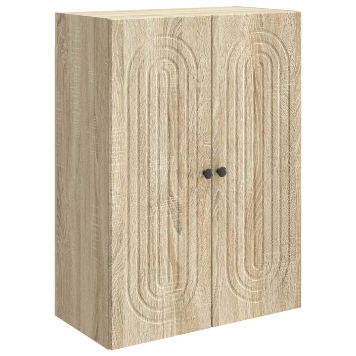 Vægmonteret skab Sonoma-eg 66 x 34,5 x 90 cm Konstrueret træ