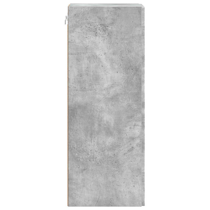 Vægmonteret skab Betongrå 66 x 34,5 x 90 cm Konstrueret træ