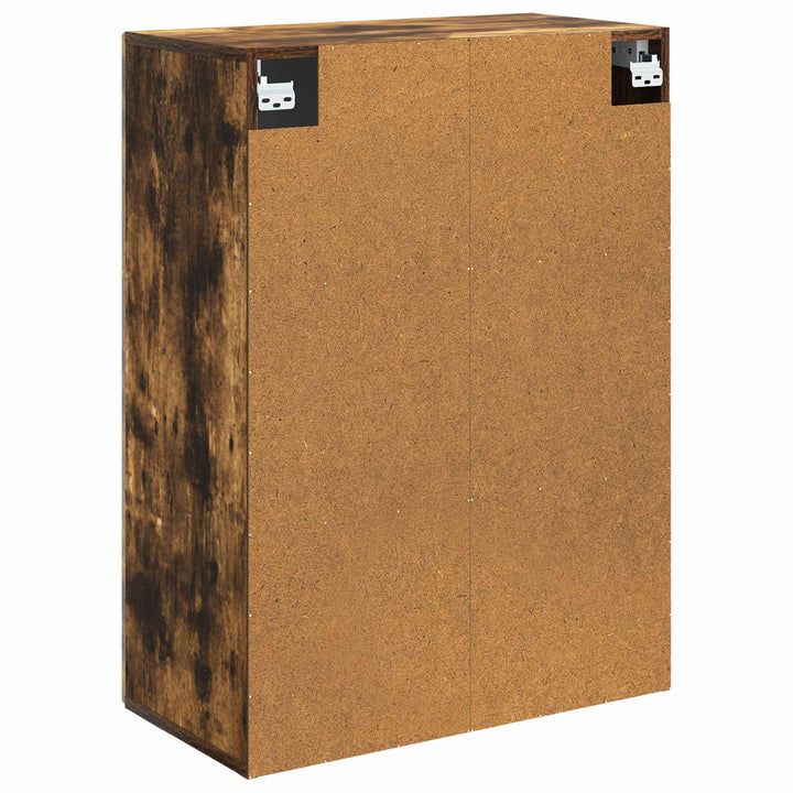 Vægmonteret skab Røget eg 66 x 34,5 x 90 cm Konstrueret træ