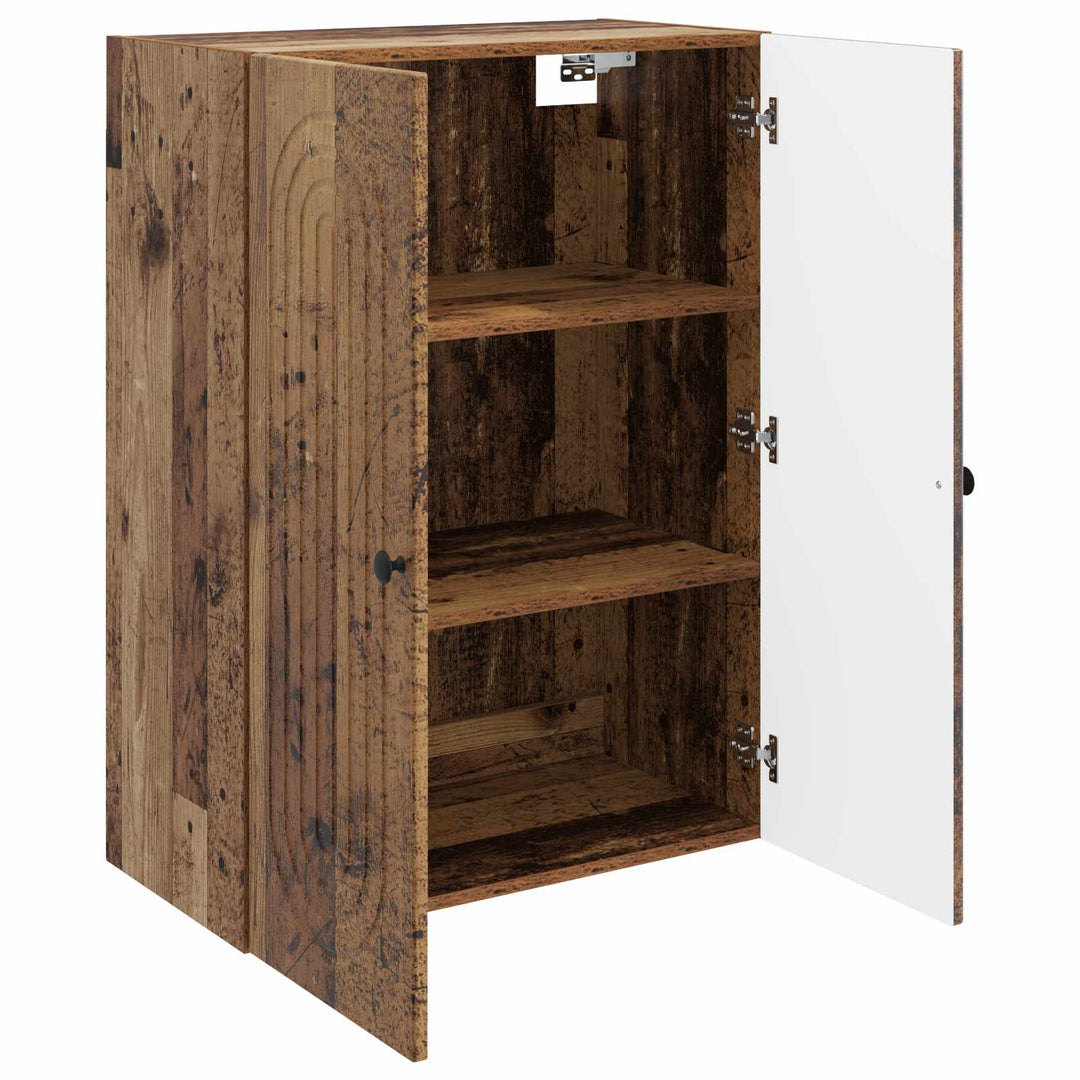 Vægmonteret skab Gammelt træ 66 x 34,5 x 90 cm Konstrueret træ