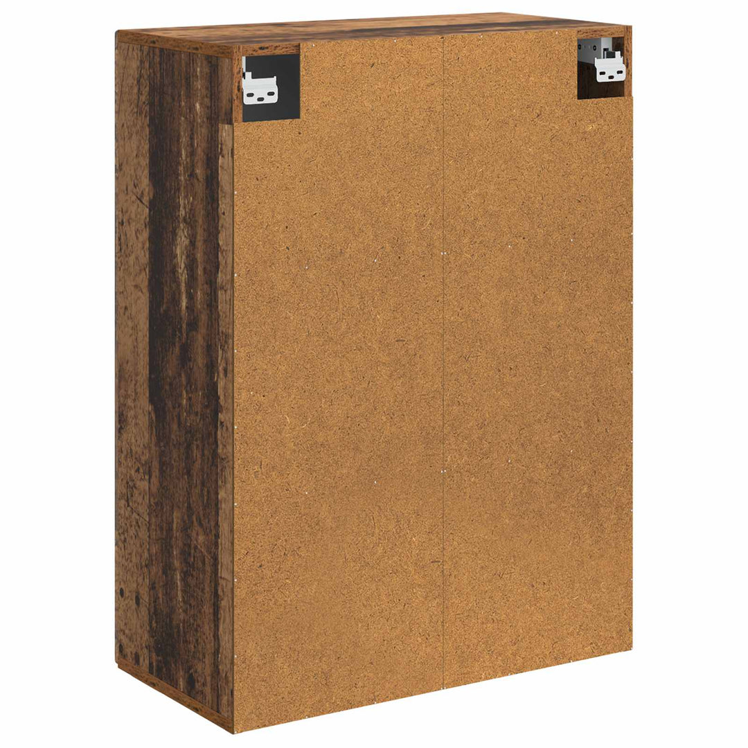 Vægmonteret skab Gammelt træ 66 x 34,5 x 90 cm Konstrueret træ