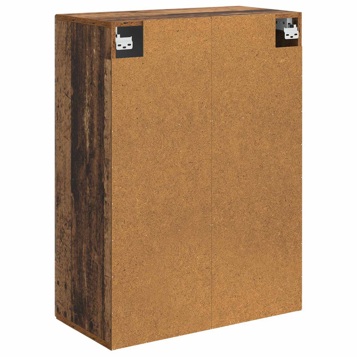 Vægmonteret skab Gammelt træ 66 x 34,5 x 90 cm Konstrueret træ