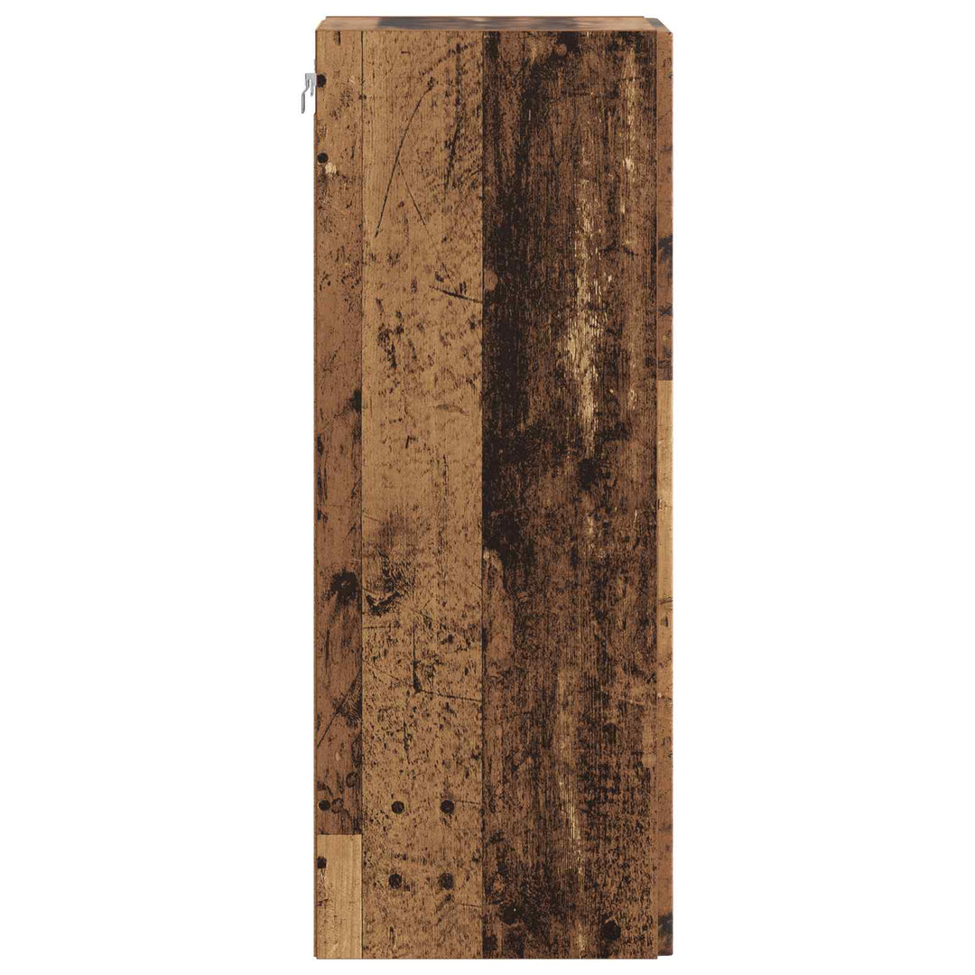 Vægmonteret skab Gammelt træ 66 x 34,5 x 90 cm Konstrueret træ