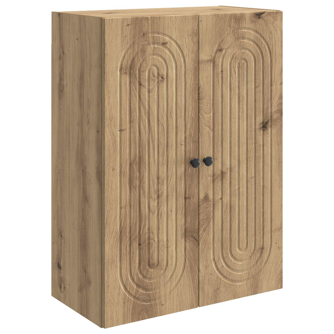 Vægmonteret skab 66 x 34,5 x 90 cm Konstrueret træ Artisan-eg