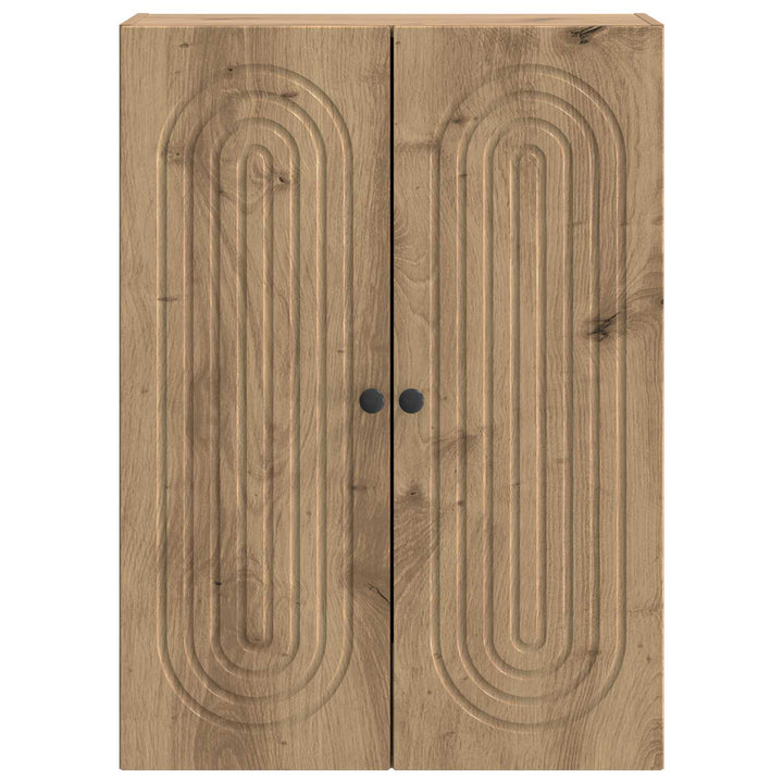 Vægmonteret skab 66 x 34,5 x 90 cm Konstrueret træ Artisan-eg