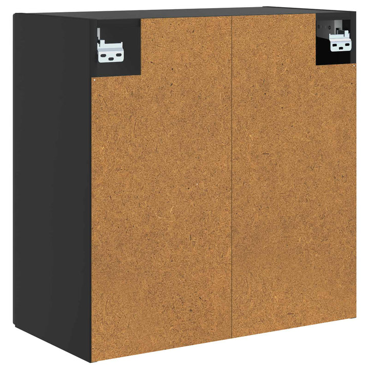 Vægmonteret skab Sort 59 x 31 x 60 cm Konstrueret træ