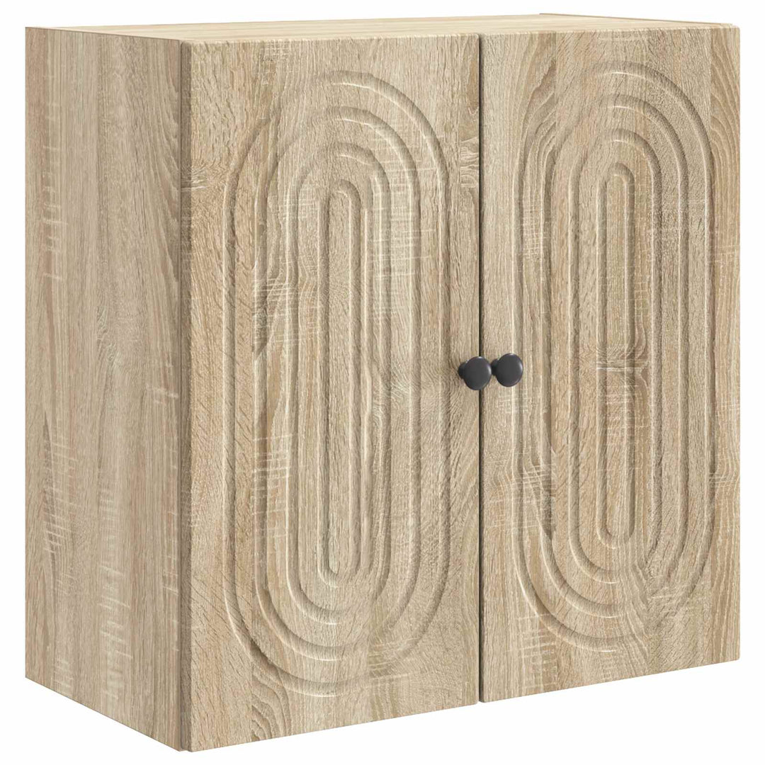 Vægmonteret skab Sonoma-eg 59 x 31 x 60 cm Konstrueret træ