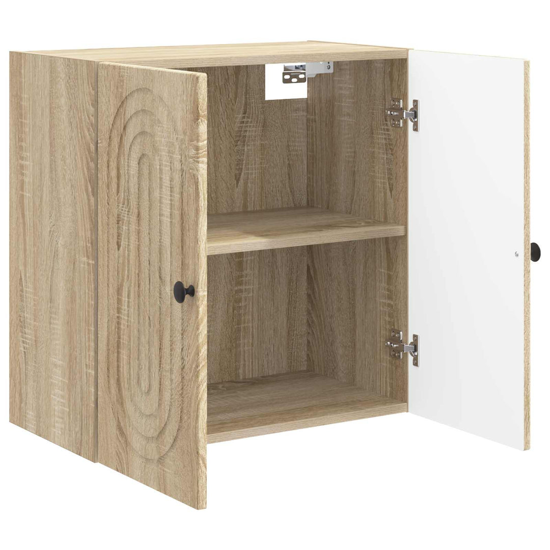 Vægmonteret skab Sonoma-eg 59 x 31 x 60 cm Konstrueret træ