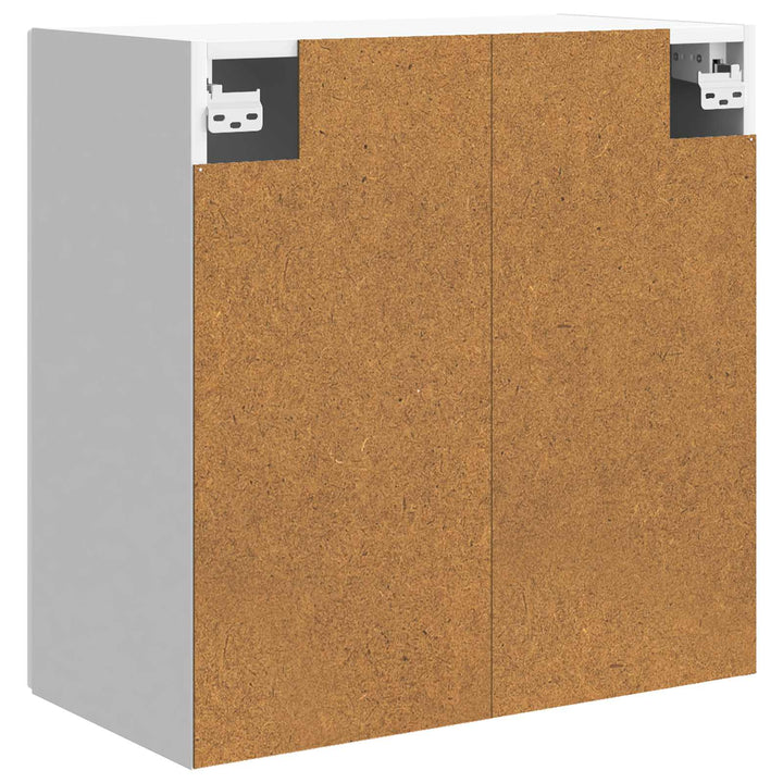 Vægmonteret skab Hvid højglans 59 x 31 x 60 cm Konstrueret træ