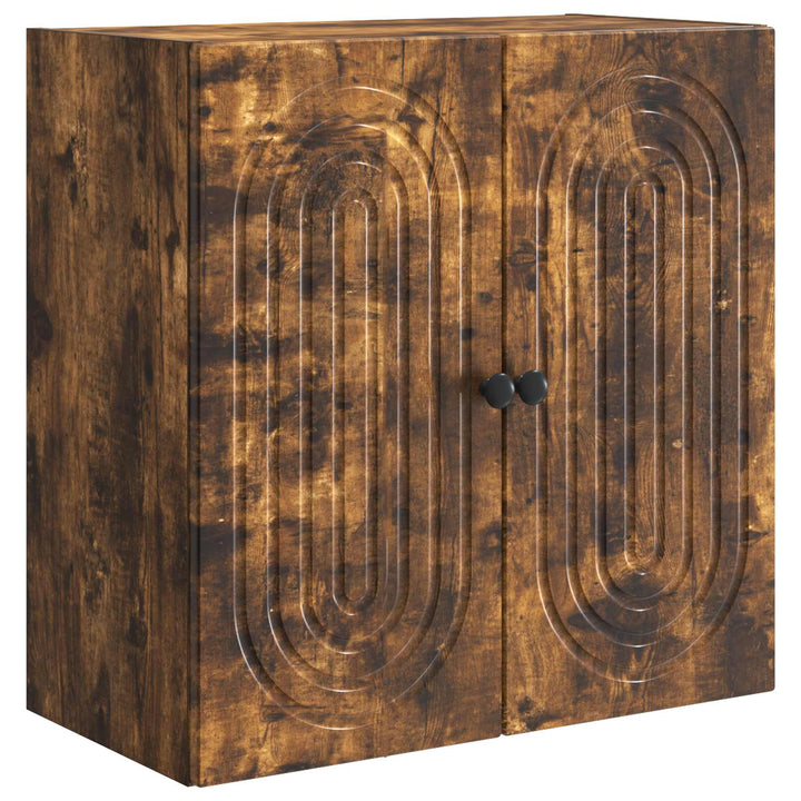 Vægmonteret skab 59 x 31 x 60 cm Konstrueret træ Røget eg