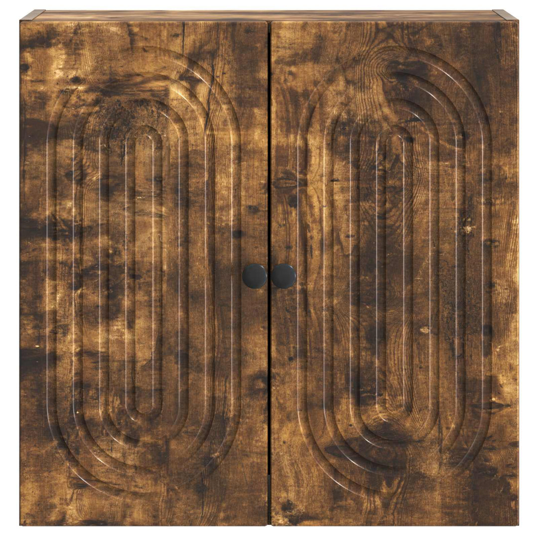 Vægmonteret skab 59 x 31 x 60 cm Konstrueret træ Røget eg