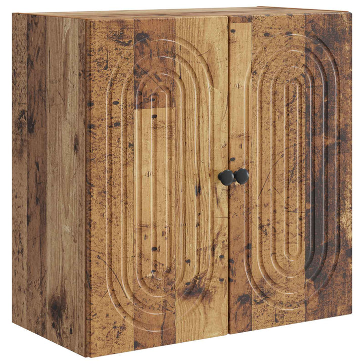 Vægmonteret skab Gammelt træ 59 x 31 x 60 cm Konstrueret træ