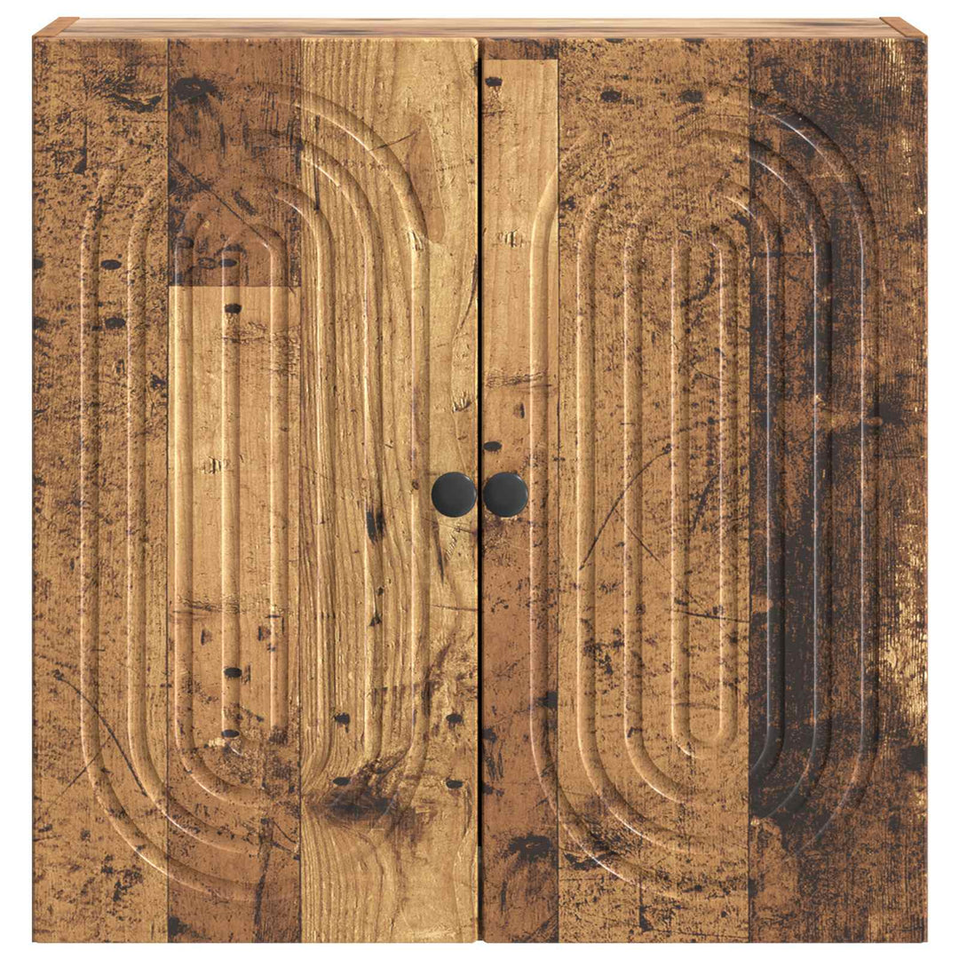 Vægmonteret skab Gammelt træ 59 x 31 x 60 cm Konstrueret træ