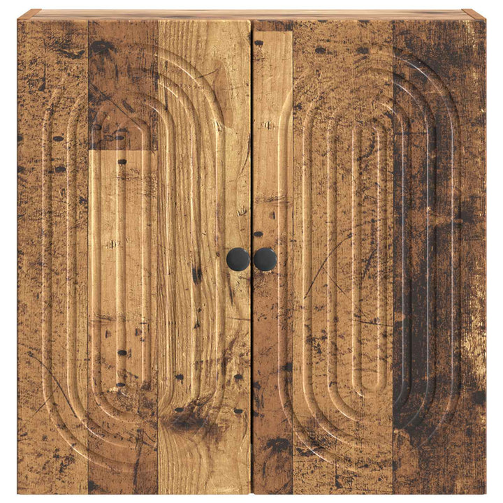 Vægmonteret skab Gammelt træ 59 x 31 x 60 cm Konstrueret træ