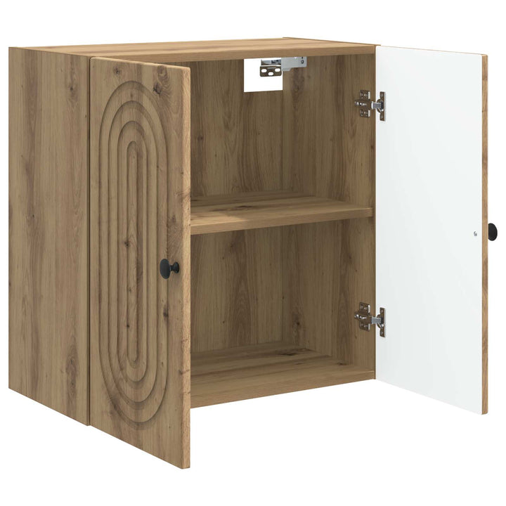 Vægmonteret skab Artisan-eg 59 x 31 x 60 cm Konstrueret træ