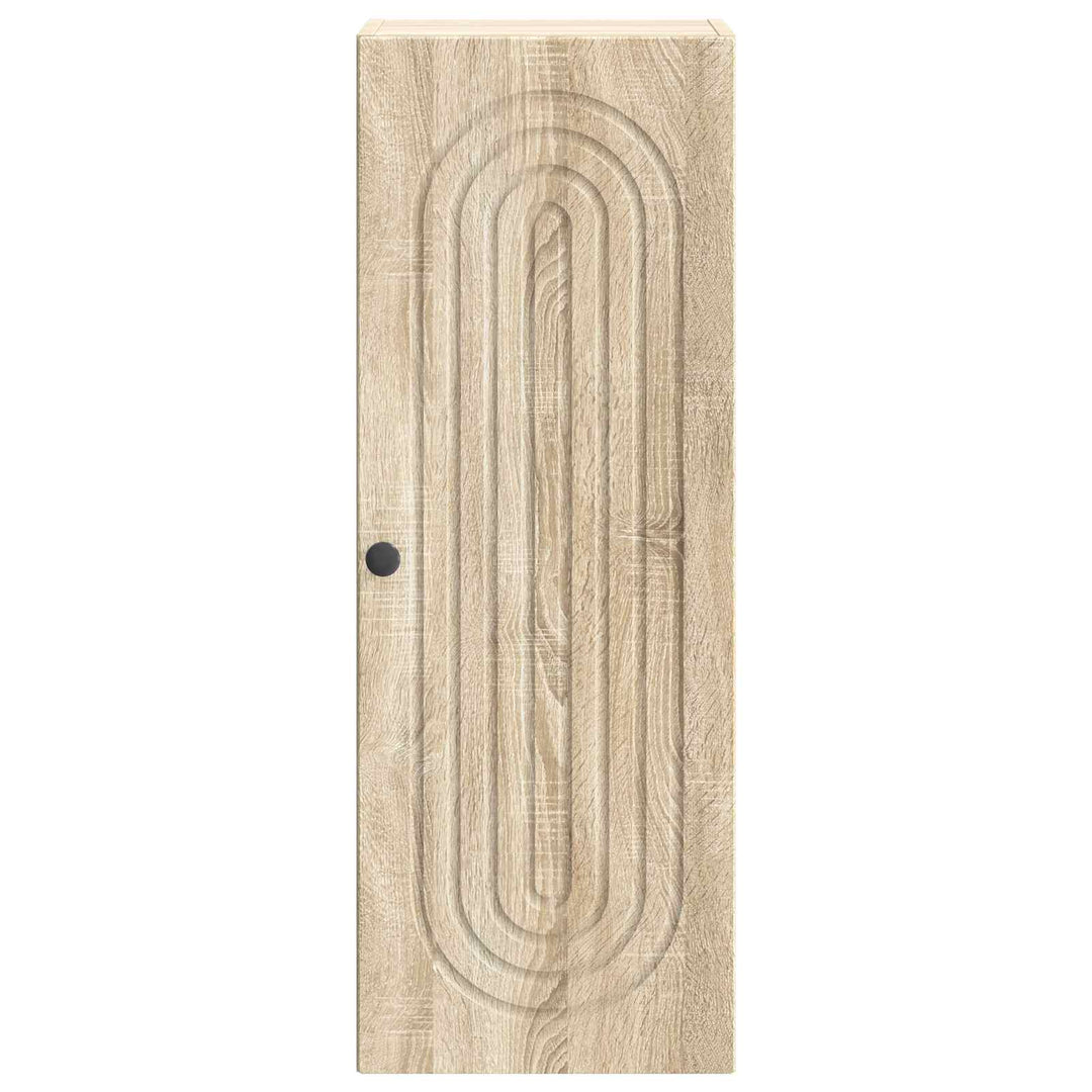 Vægmonteret skab Sonoma-eg 33 x 34,5 x 90 cm Konstrueret træ