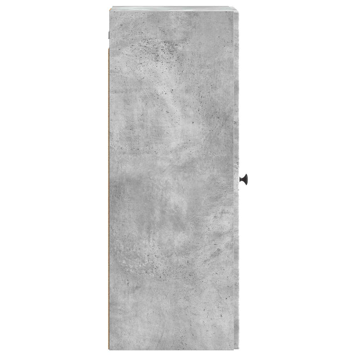 Vægmonteret skab Betongrå 33 x 34,5 x 90 cm Konstrueret træ