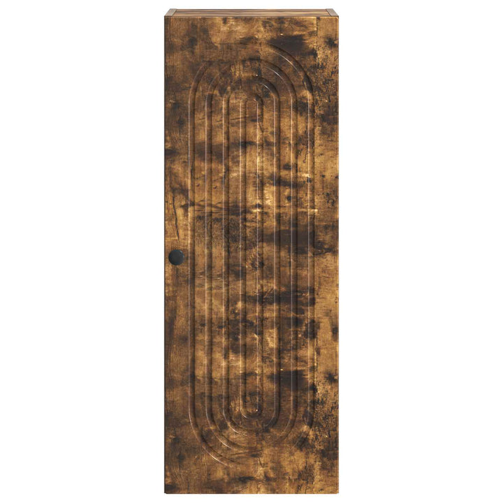 Vægmonteret skab Røget eg 33 x 34,5 x 90 cm Konstrueret træ