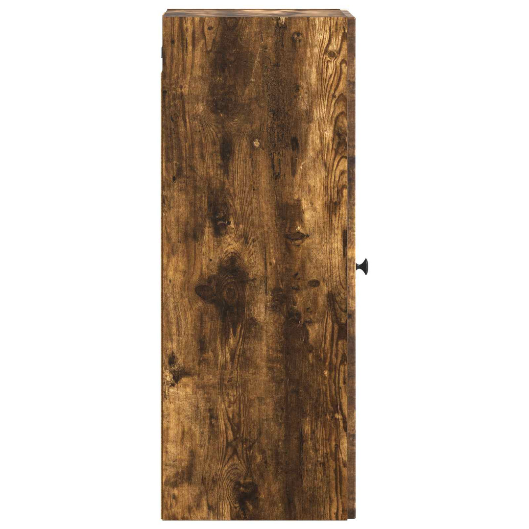 Vægmonteret skab Røget eg 33 x 34,5 x 90 cm Konstrueret træ