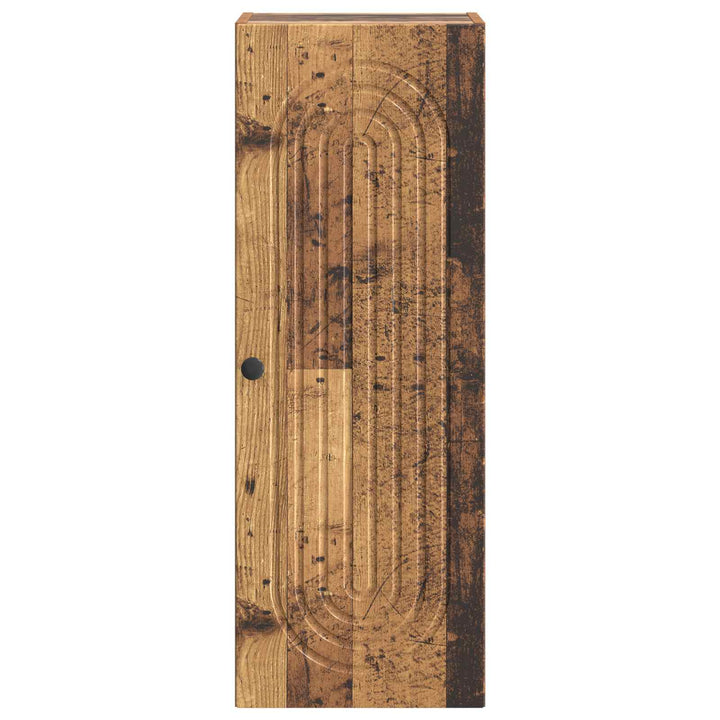 Vægmonteret skab Gammelt træ 33 x 34,5 x 90 cm Konstrueret træ