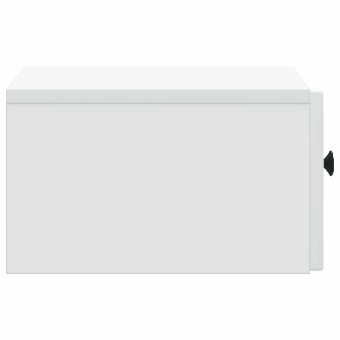 Væghængt Natbord Hvid 33 x 34,5 x 20 cm Konstrueret træ