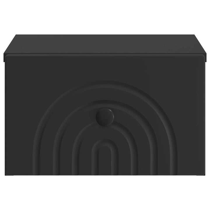 Væghængt Natbord 2 pcs Sort 33 x 34,5 x 20 cm Konstrueret træ
