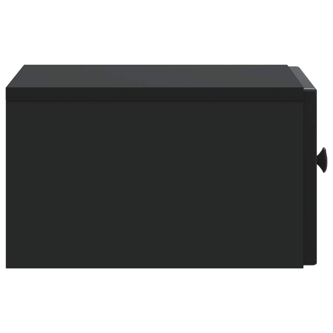 Væghængt Natbord 2 pcs Sort 33 x 34,5 x 20 cm Konstrueret træ