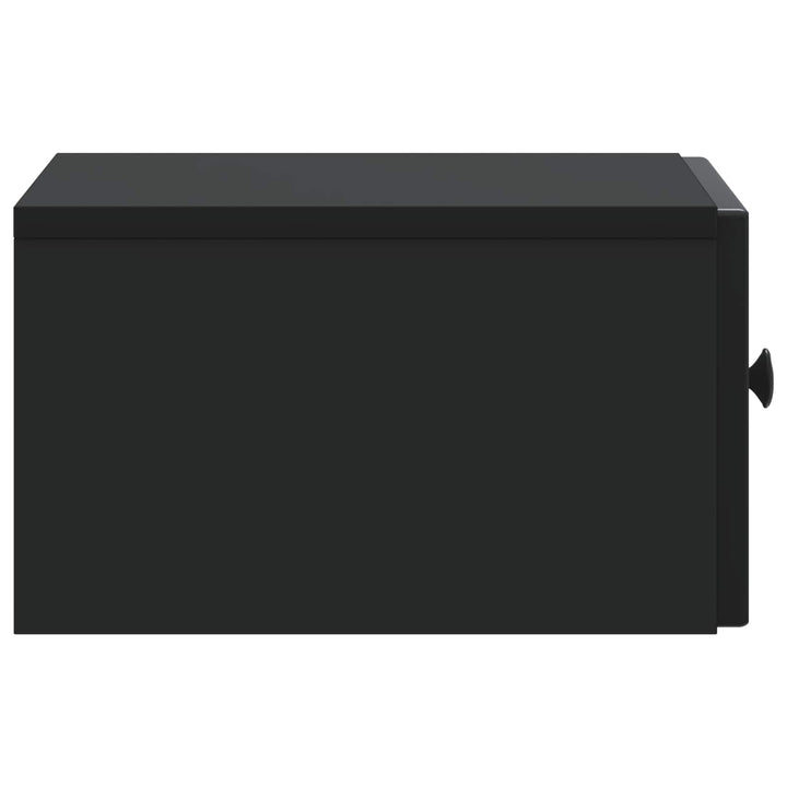 Væghængt Natbord 2 pcs Sort 33 x 34,5 x 20 cm Konstrueret træ