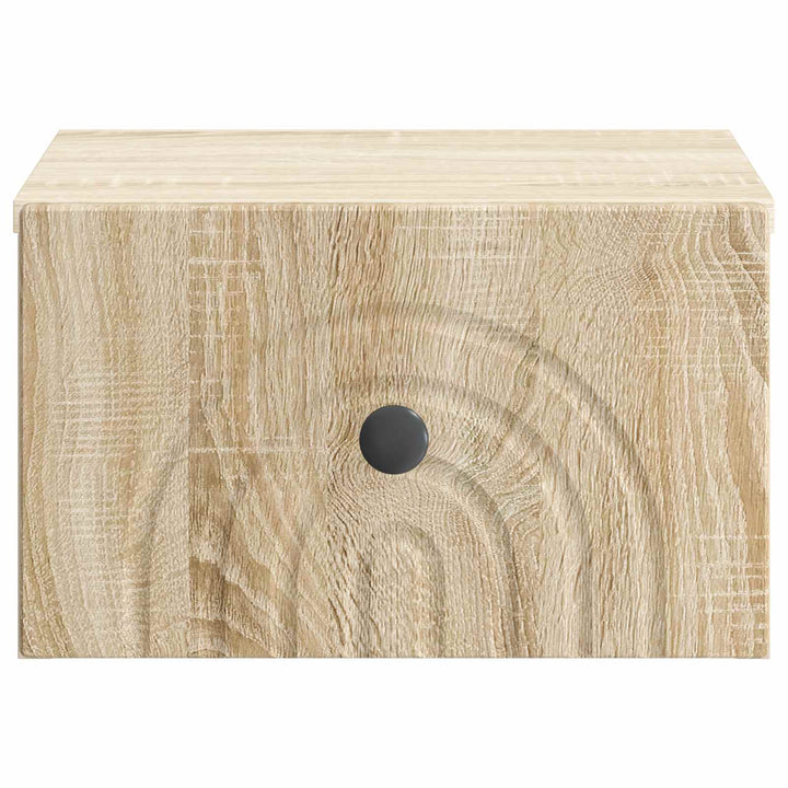 Væghængt Natbord Sonoma-eg 33 x 34,5 x 20 cm Konstrueret træ