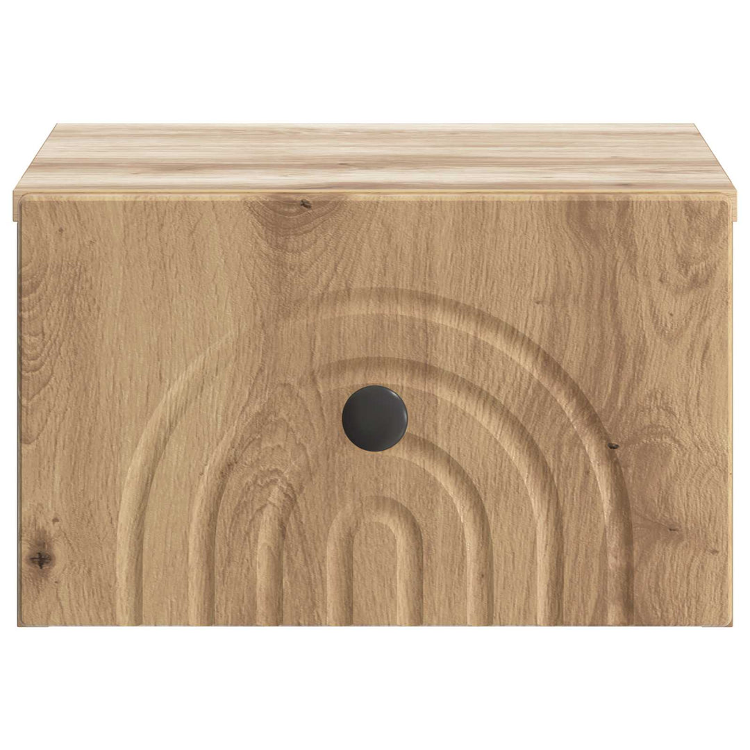 Væghængt Natbord Artisan-eg 33 x 34,5 x 20 cm Konstrueret træ