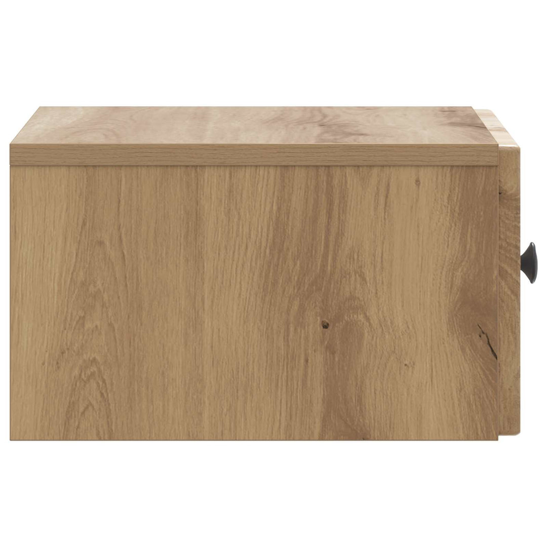 Væghængt Natbord Artisan-eg 33 x 34,5 x 20 cm Konstrueret træ