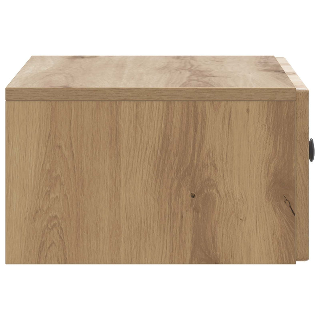 Væghængt Natbord med skuffe 2 pcs Artisan-eg 49 x 34,5 x 20 cm