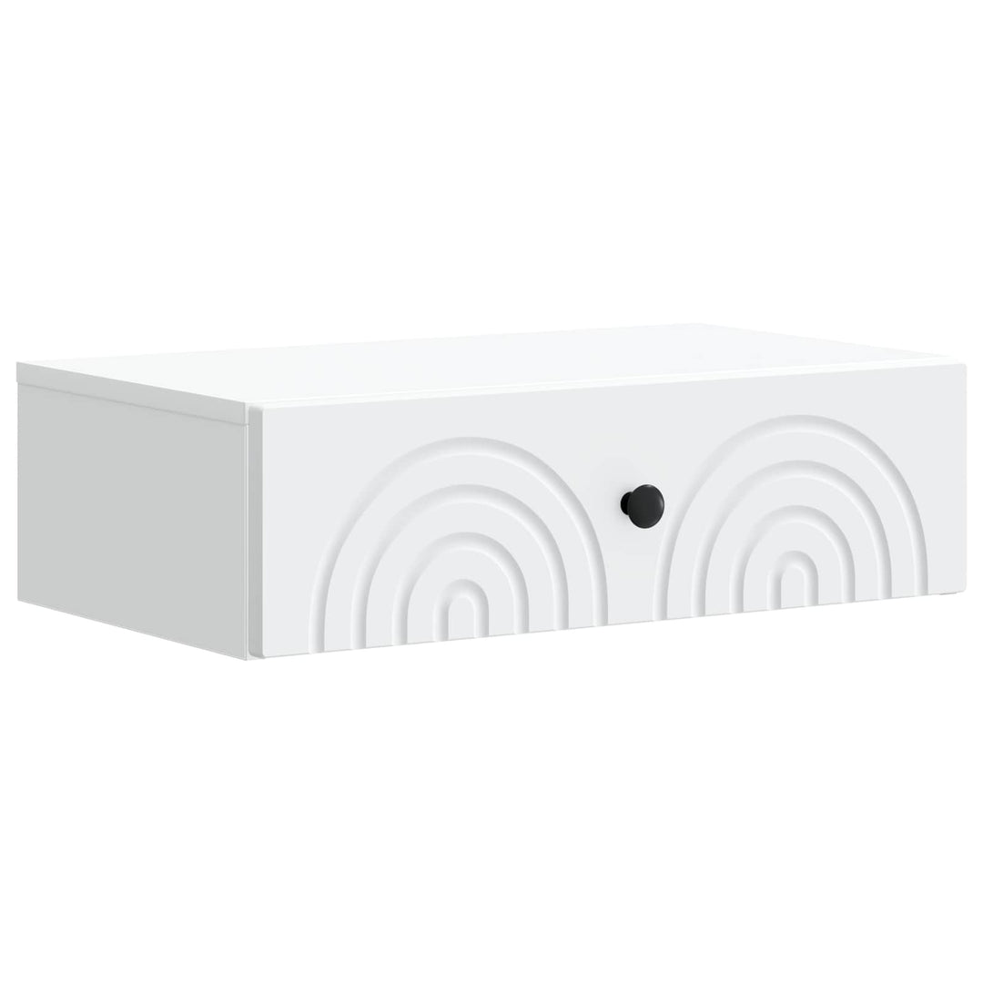 Væghængt Sideskab Hvid 59 x 34,5 x 17 cm Konstrueret træ