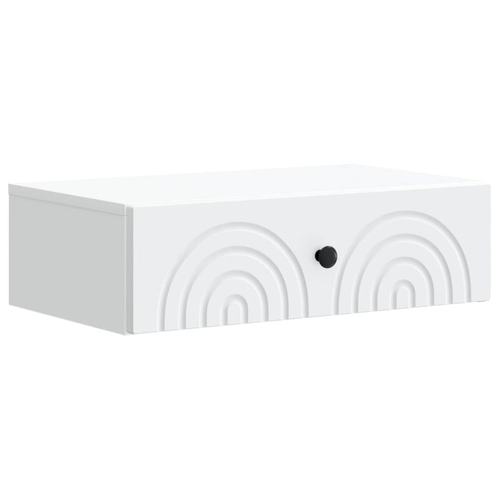 Væghængt Sideskab Hvid 59 x 34,5 x 17 cm Konstrueret træ