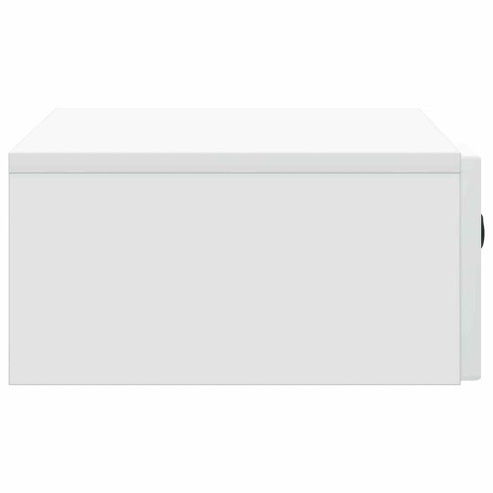 Væghængt Sideskab Hvid 59 x 34,5 x 17 cm Konstrueret træ