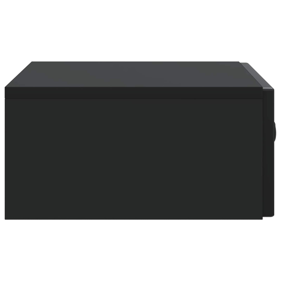Væghængt Sideskab 59 x 34,5 x 17 cm Konstrueret træ Sort