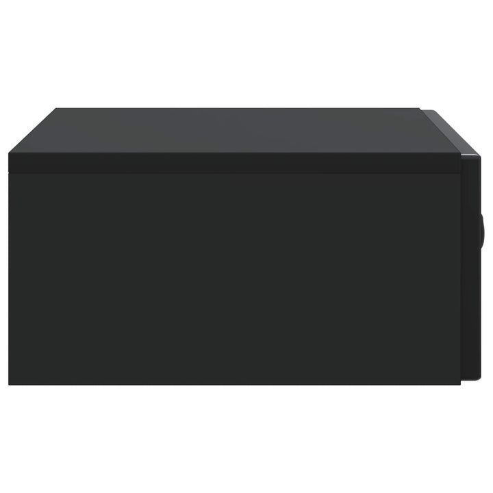 Væghængt Sideskab 59 x 34,5 x 17 cm Konstrueret træ Sort
