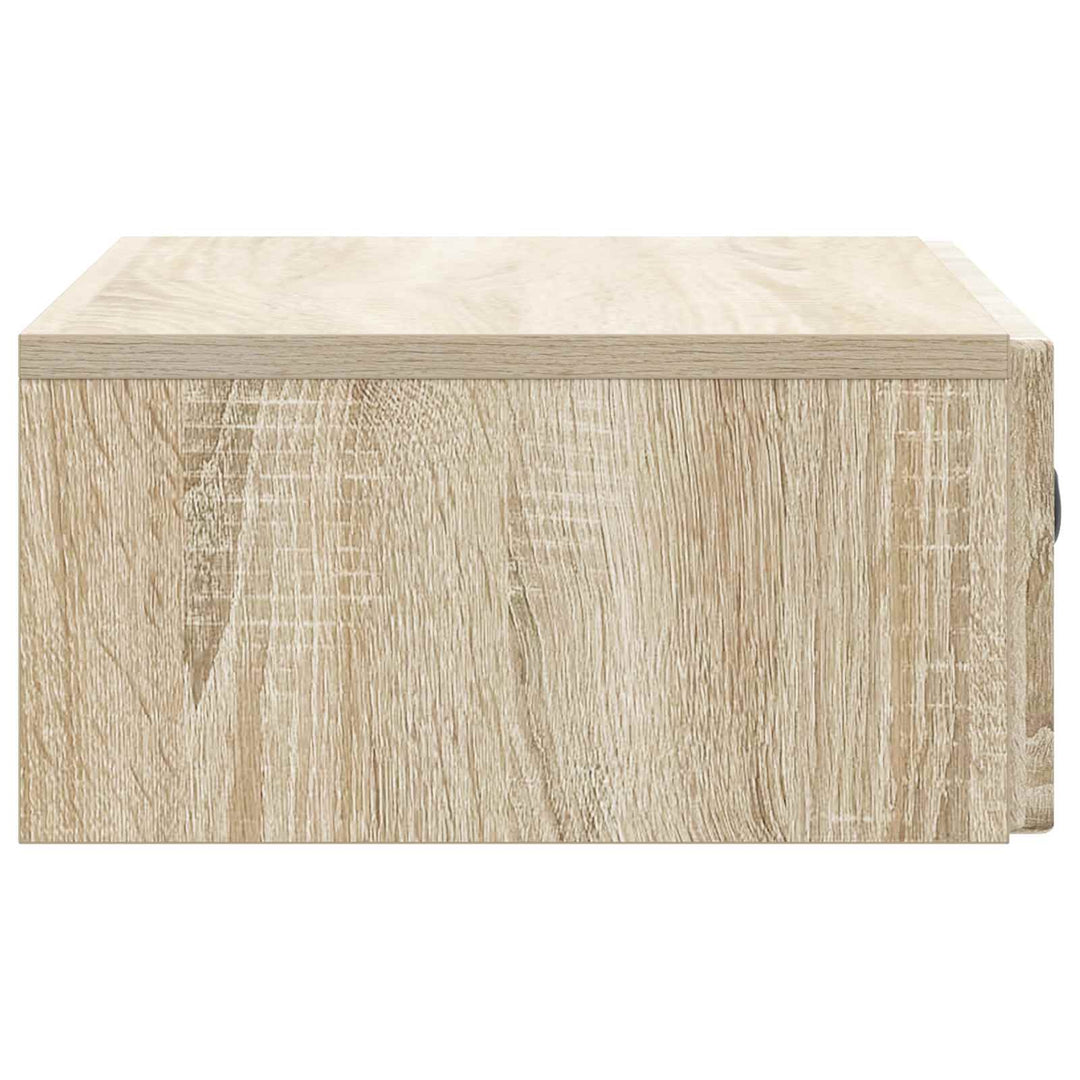 Væghængt Sideskab 59 x 34,5 x 17 cm Konstrueret træ Sonoma-eg