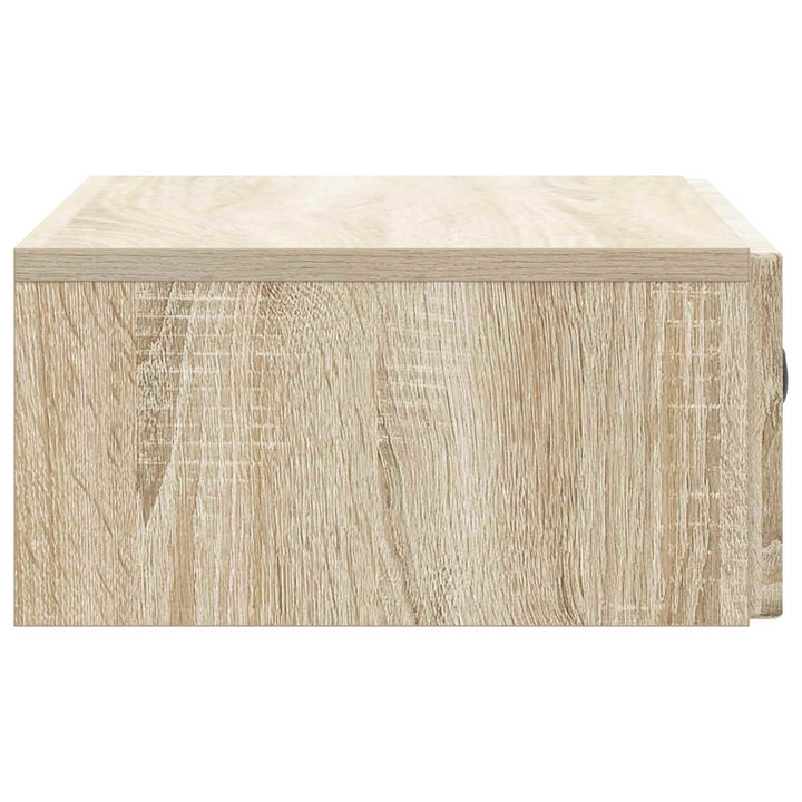 Væghængt Sideskab 59 x 34,5 x 17 cm Konstrueret træ Sonoma-eg
