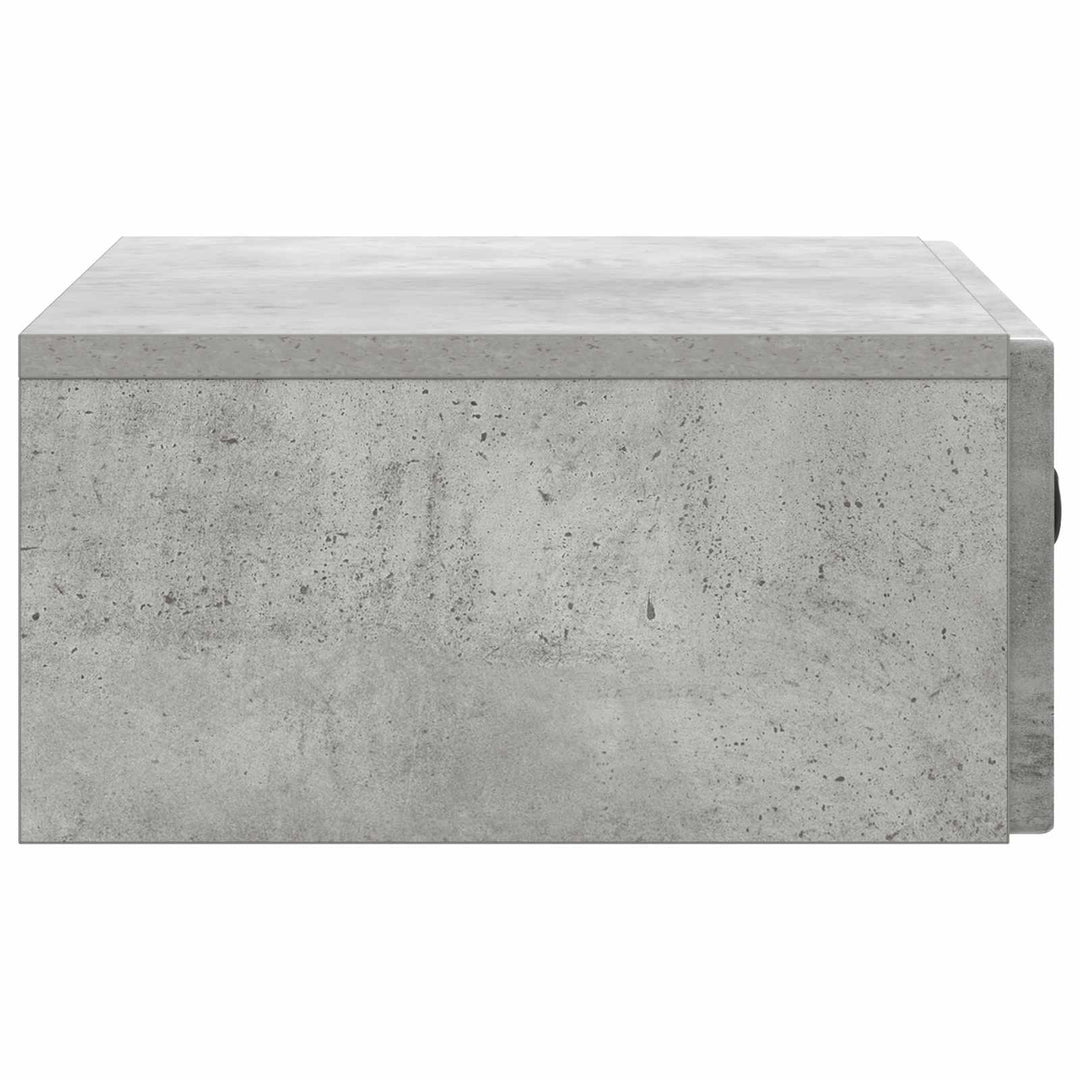 Væghængt Sideskab 59 x 34,5 x 17 cm Konstrueret træ Betongrå