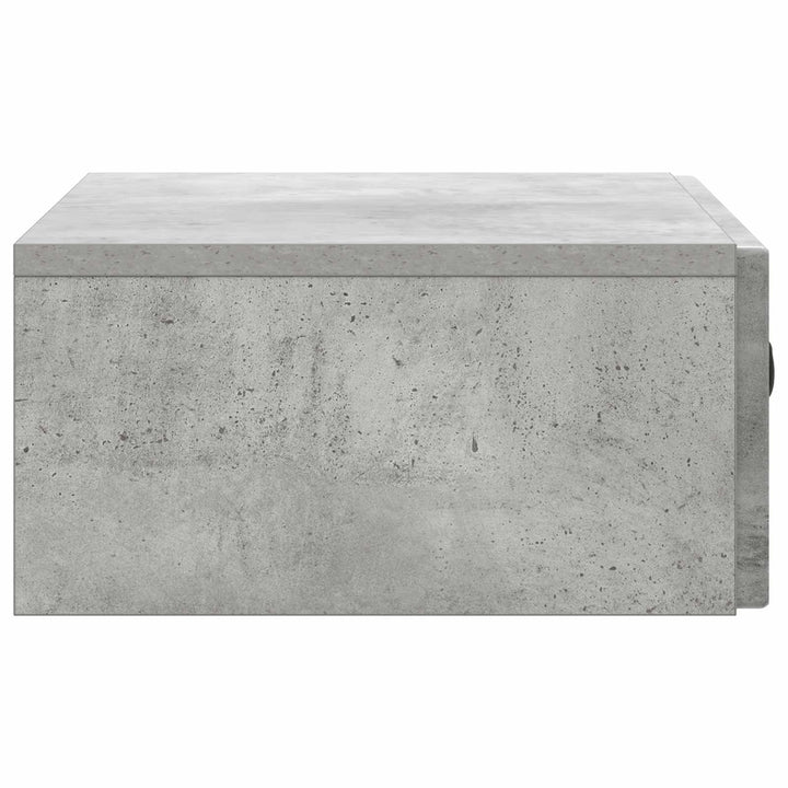 Væghængt Sideskab 59 x 34,5 x 17 cm Konstrueret træ Betongrå