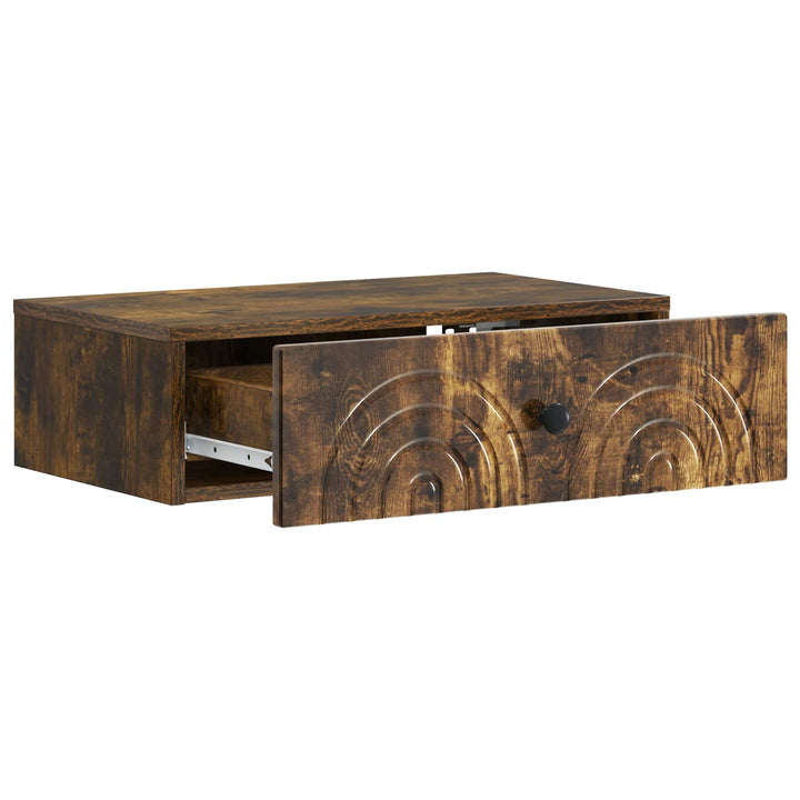 Væghængt Sideskab Røget eg 59 x 34,5 x 17 cm Konstrueret træ