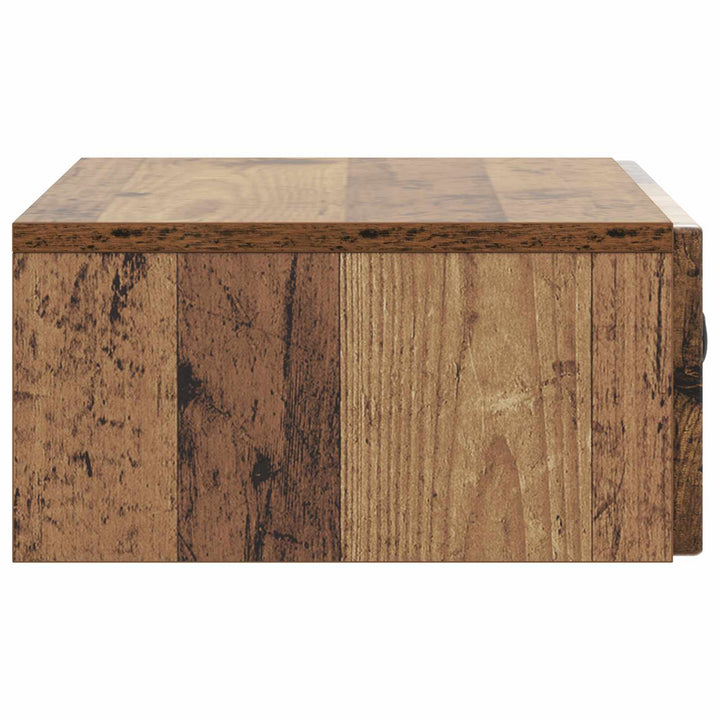 Væghængt Sideskab 59 x 34,5 x 17 cm Konstrueret træ Gammelt træ