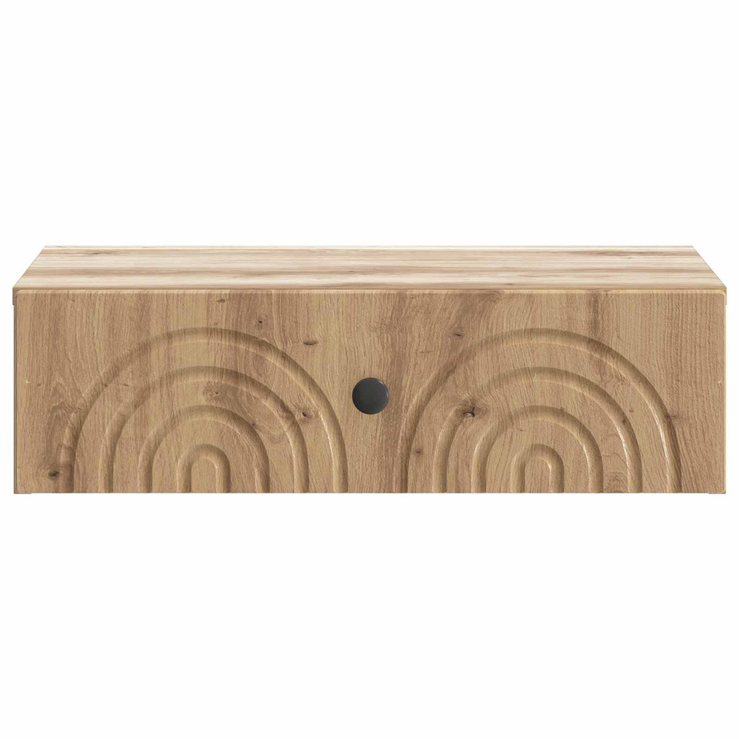 Væghængt Sideskab 59 x 34,5 x 17 cm Konstrueret træ Artisan-eg