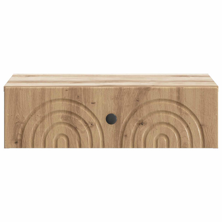 Væghængt Sideskab 59 x 34,5 x 17 cm Konstrueret træ Artisan-eg