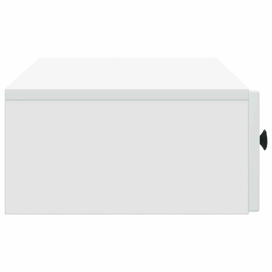 Væghængt Sideskab Hvid 87,5 x 34,5 x 17 cm Konstrueret træ