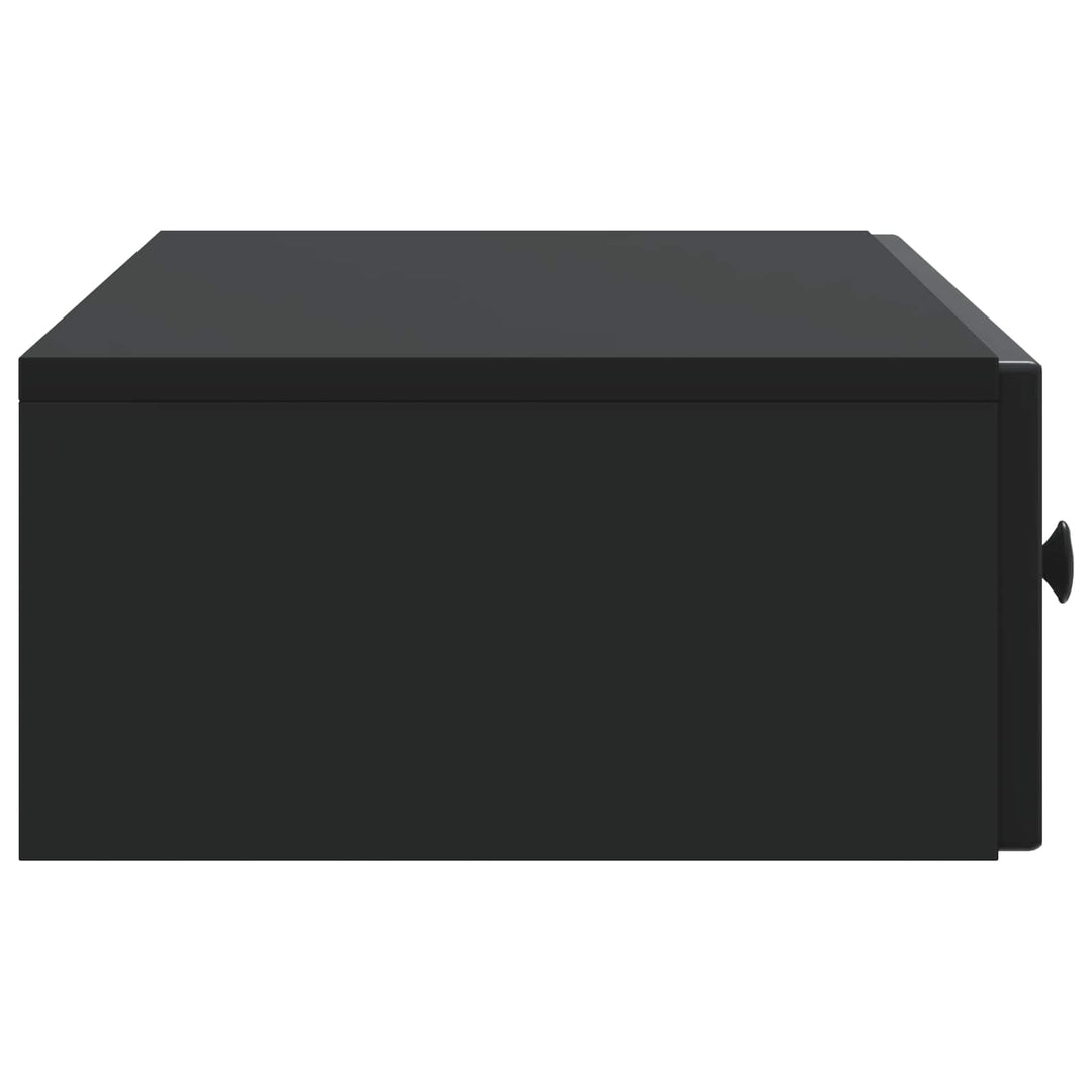 Væghængt Sideskab 87,5 x 34,5 x 17 cm Konstrueret træ Sort