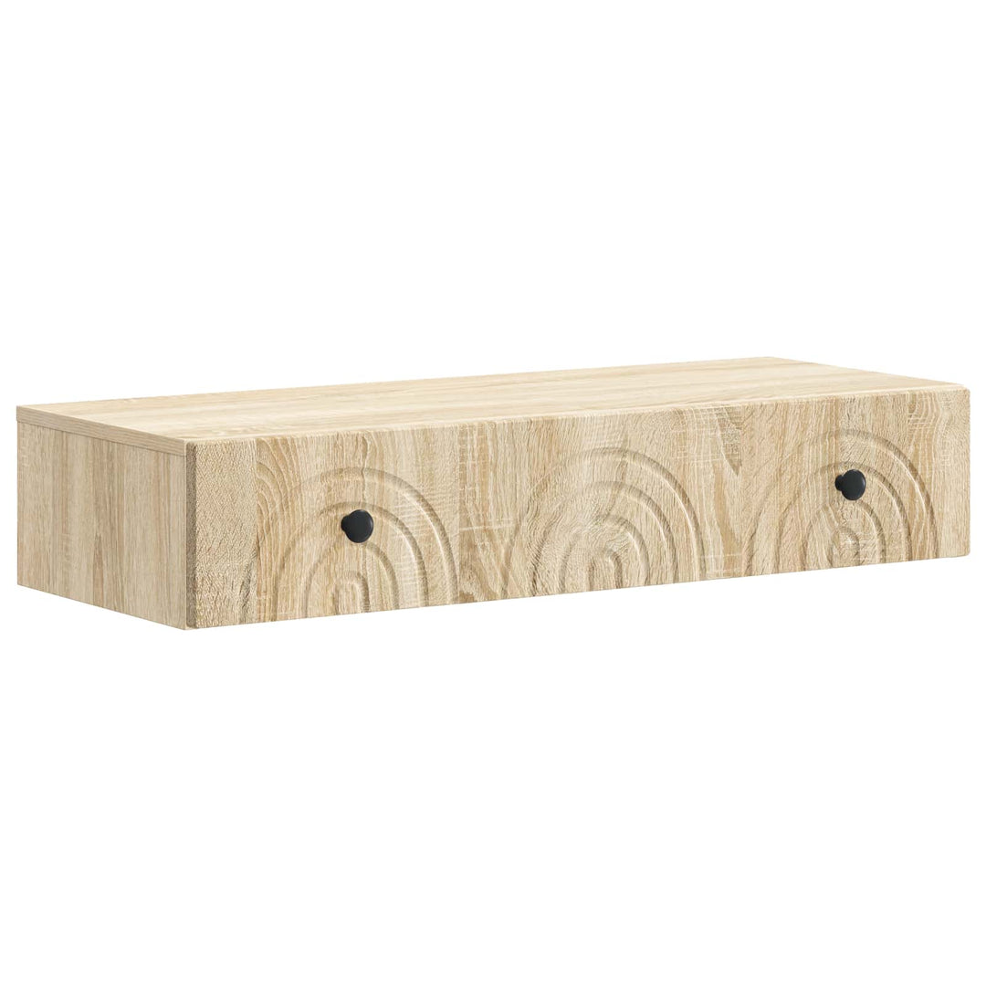 Væghængt Sideskab 87,5 x 34,5 x 17 cm Konstrueret træ Sonoma-eg